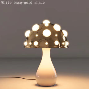 Amanita Mushroom Lamp with LED Tricolored Bulb AC or USB Warm Light Biomimetic Fly Agaric Desk Light for LivingroomBedside Hotel