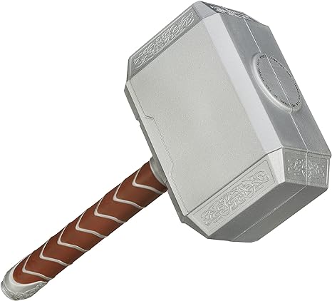 Marvel Thor Battle Hammer Role Play Toy, Weapon Accessory Inspired by The Comics Super Hero, 5+ Years