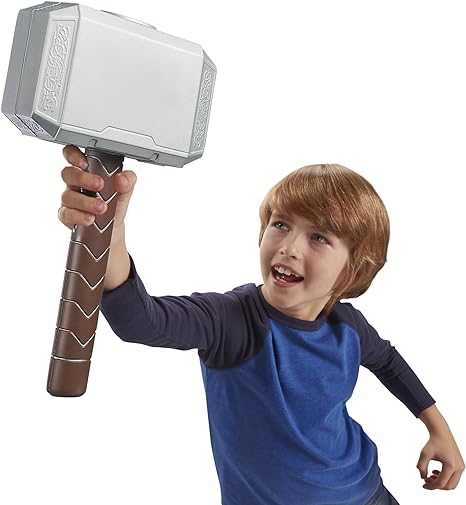 Marvel Thor Battle Hammer Role Play Toy, Weapon Accessory Inspired by The Comics Super Hero, 5+ Years