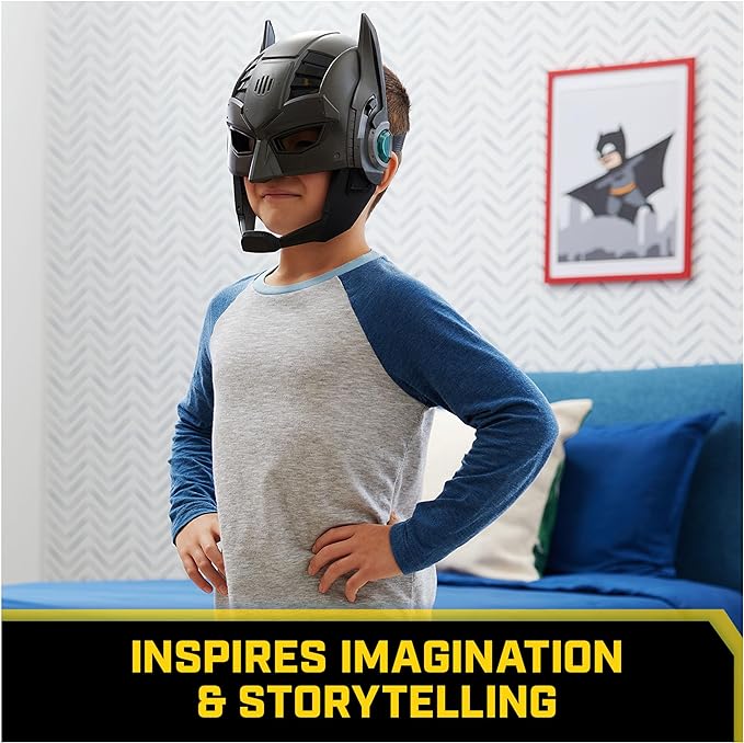 DC Comics, Armor-Up Batman Mask with Visor, 15+ Sounds & Phrases, Lights, Super Hero Costume