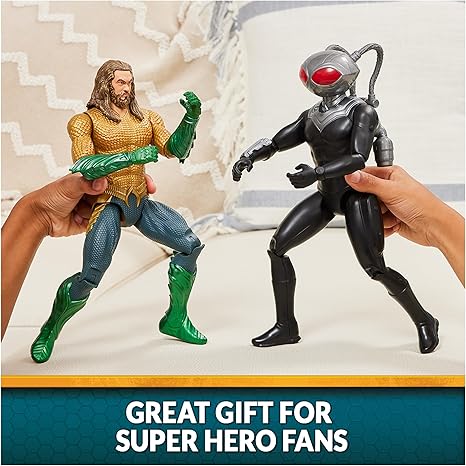 DC Comics, Aquaman, Black Manta Action Figure, 12-inch, Detailed Sculpting, Movie Styling, Easy to Pose, Collectible Superhero Kids Toys for Boys 3+