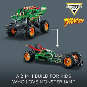 LEGO Technic Monster Jam Dragon Monster Truck Toy for Boys and Girls