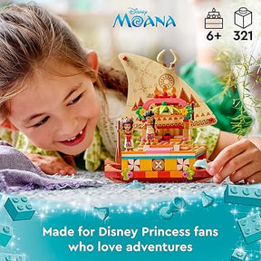 LEGO Disney Princess Moana's Wayfinding Boat Building Toy 43210 Disney Princess Toy Set with Moana and Sina Mini