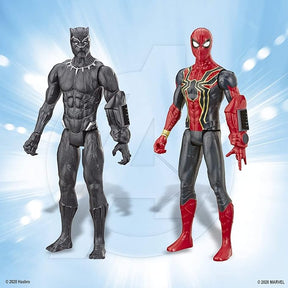 Marvel Avengers Endgame Titan Hero Series 12" Action Figures Captain America, Iron Spider, Black Panther, and Iron Man (4 Action Figures)