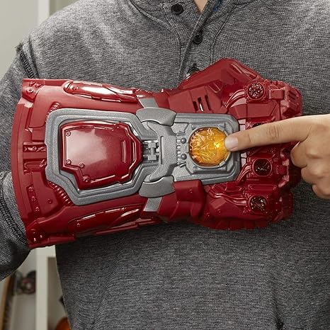 Marvel Studios Avengers Endgame Red Infinity Gauntlet Electronic Fist Roleplay Toy, Lights and Sounds, 5+ Years