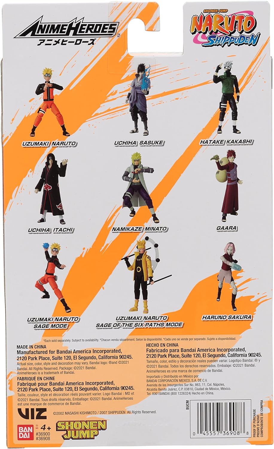 ANIME HEROES - Naruto Shippuden - Naruto Uzumaki Sage of Six Paths Mode Action Figure