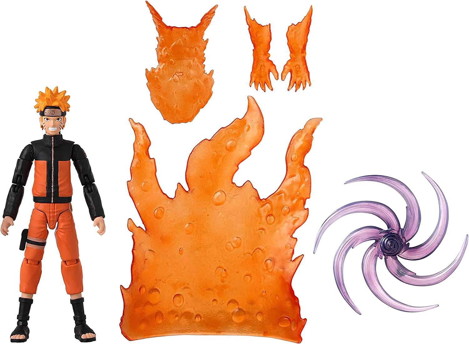 Naruto Anime Heroes Uzumaki Beyond 6.5-Inches Tailed Beast Cloak