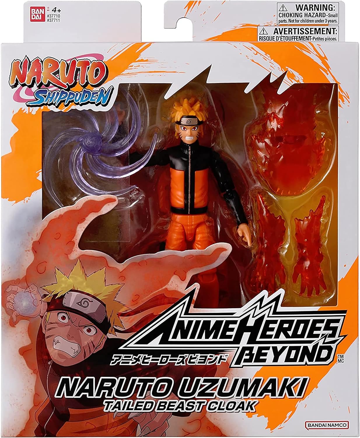 Naruto Anime Heroes Uzumaki Beyond 6.5-Inches Tailed Beast Cloak