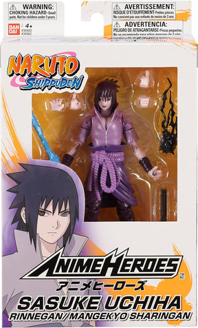 ANIME HEROES - Naruto Shippuden - Uchiha Sasuke Rinnegan/Mangekyo Sharingan Action Figure