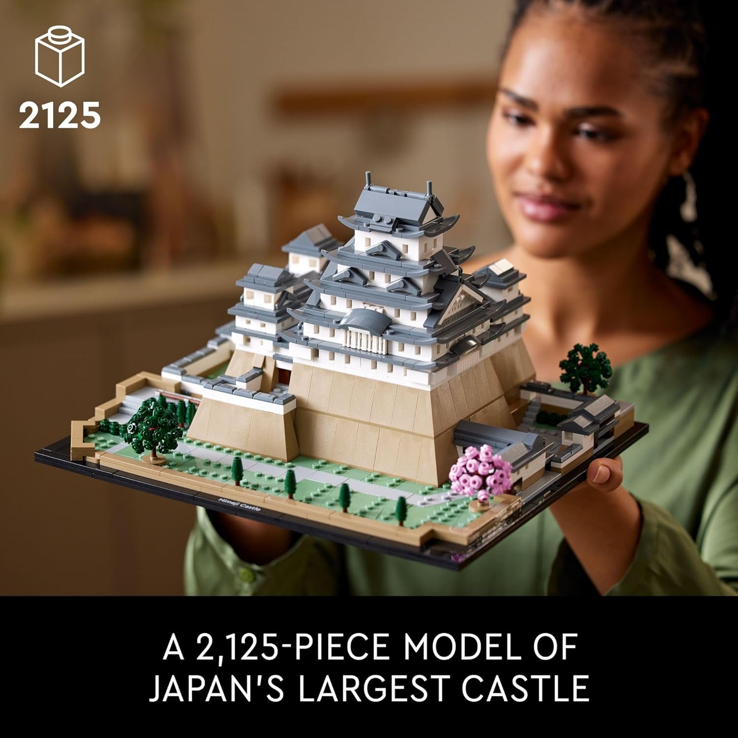 LEGO Architecture Landmarks Collection: Himeji Castle 21060 Building Set, Build & Display this Collectible Model for Adults