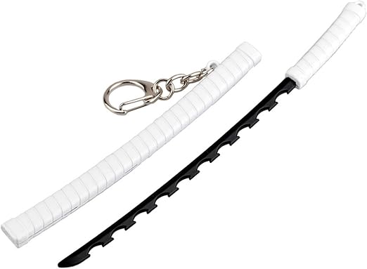 4ps Mini Toy Katana Keychain, Metal Model Sword with Pull Out Best Gift for Anime Lovers Samurai Sword Game Series