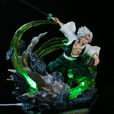 Shinazugawa Sanemi Figure,Figure can be Lighting up,Anime Figure Environmental PVC Collection Statue Model