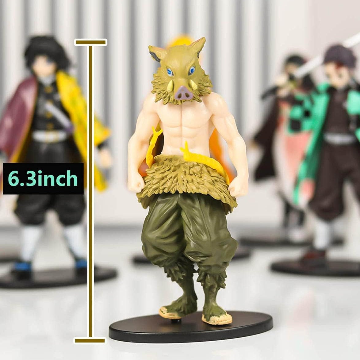 Demon Slayer Action Figure Set - Collectible Figurine Gifts Decoration Figures Toy 6 PCS Set 6.3 Inch