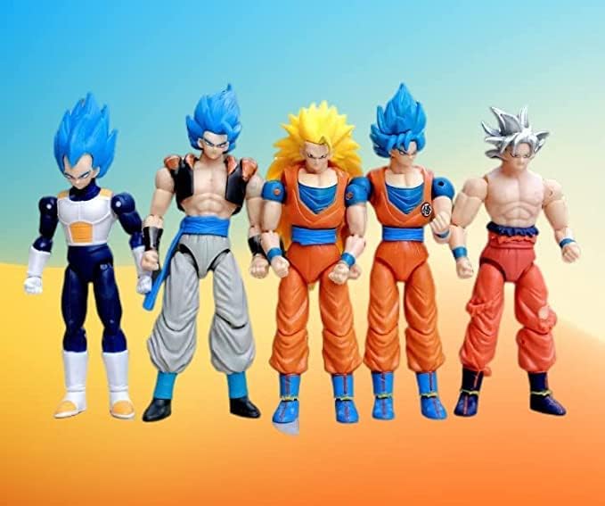 5 pcs Action Figure Series Anime Characters Toys