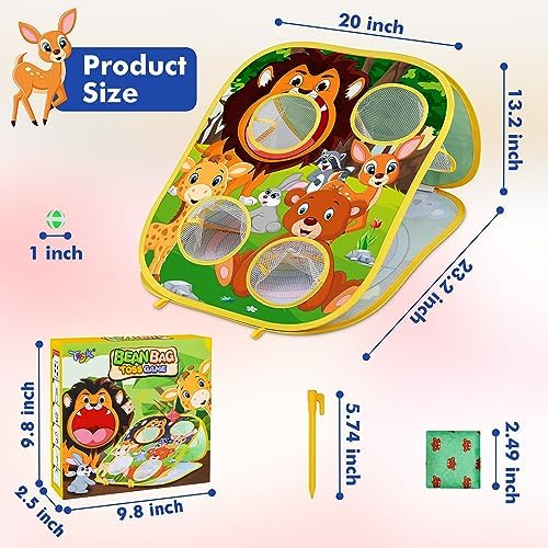 Animal Bean Bag Toss Game | for Boys and Toddlers | Ages 3-6