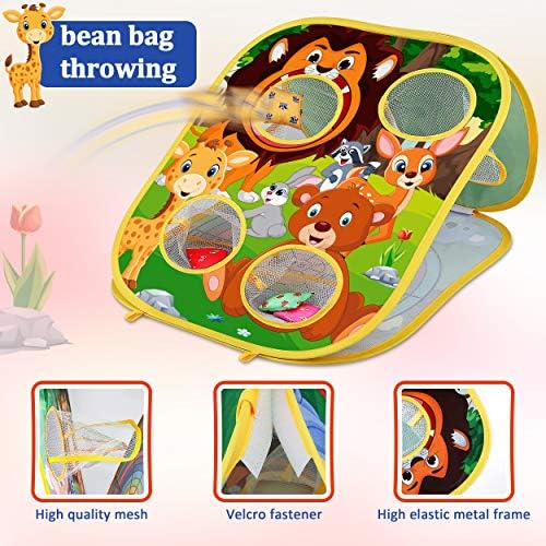 Animal Bean Bag Toss Game | for Boys and Toddlers | Ages 3-6