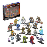 Mega Halo Action Figures Building Toys Set, Character Pack with 339 Pieces, Poseable Articulation, 2 Inches Tall, Kids or Adult Collectible