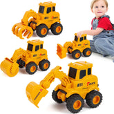 Construction Toys for 2 3 4 5 6 + Year Old Boys Kids Toddlers Girls, Sandbox Excavator Toy Trucks Construction Truck Toys Vehicles Bulldozer Road Roller Toy Christmas Birthday Gifts for Boys