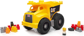 MEGA Bloks Cat Fisher-Price Toddler Blocks Building Toy, Large Dump Truck with 25 Pieces, 1 Figure