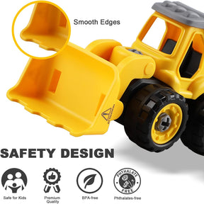 TOY Life Constructions Toys Vehicles Trucks Take Apart Toys Sandbox Toys Trucks Set Excavators Building Car Toys with Drills