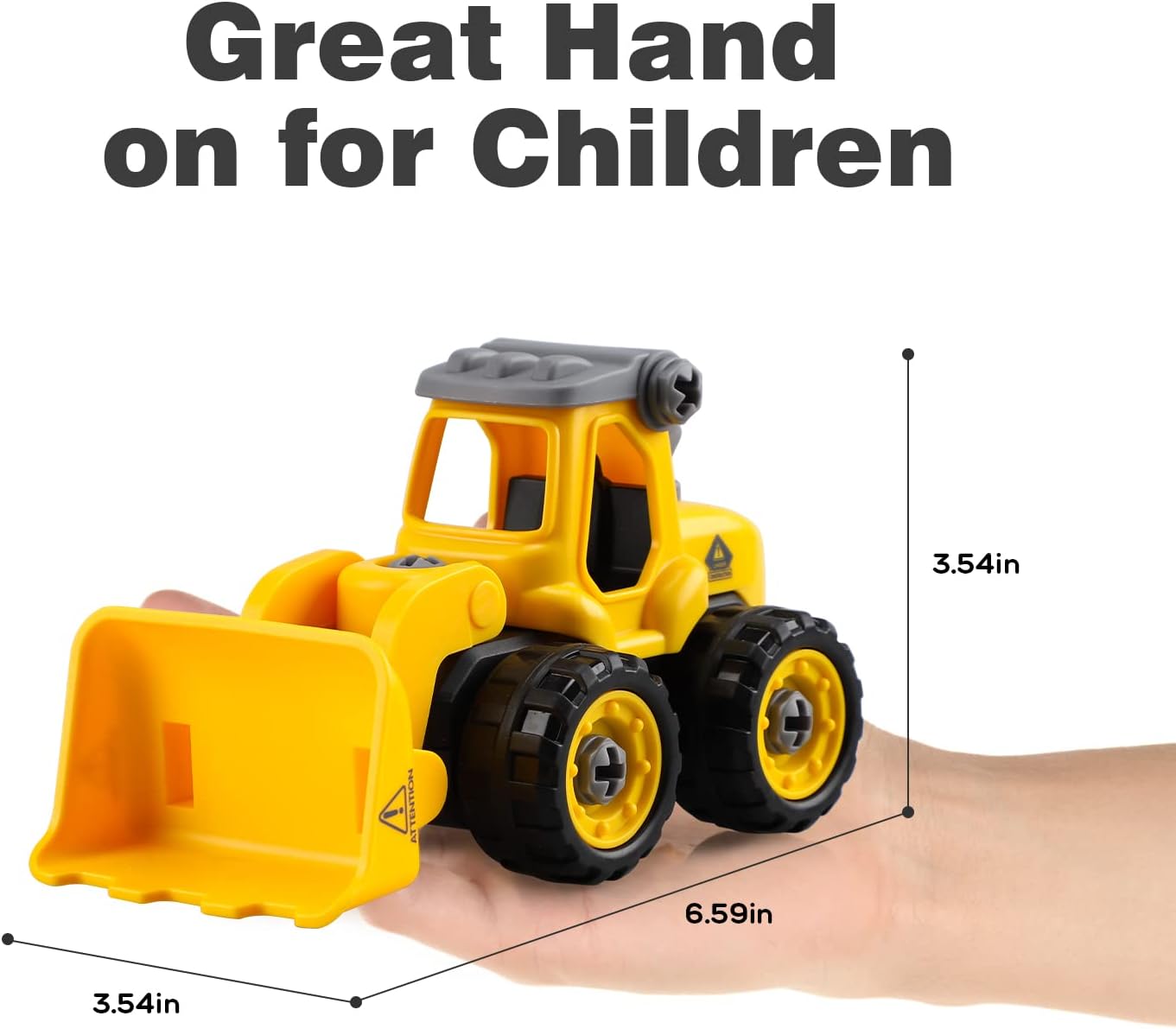 TOY Life Constructions Toys Vehicles Trucks Take Apart Toys Sandbox Toys Trucks Set Excavators Building Car Toys with Drills