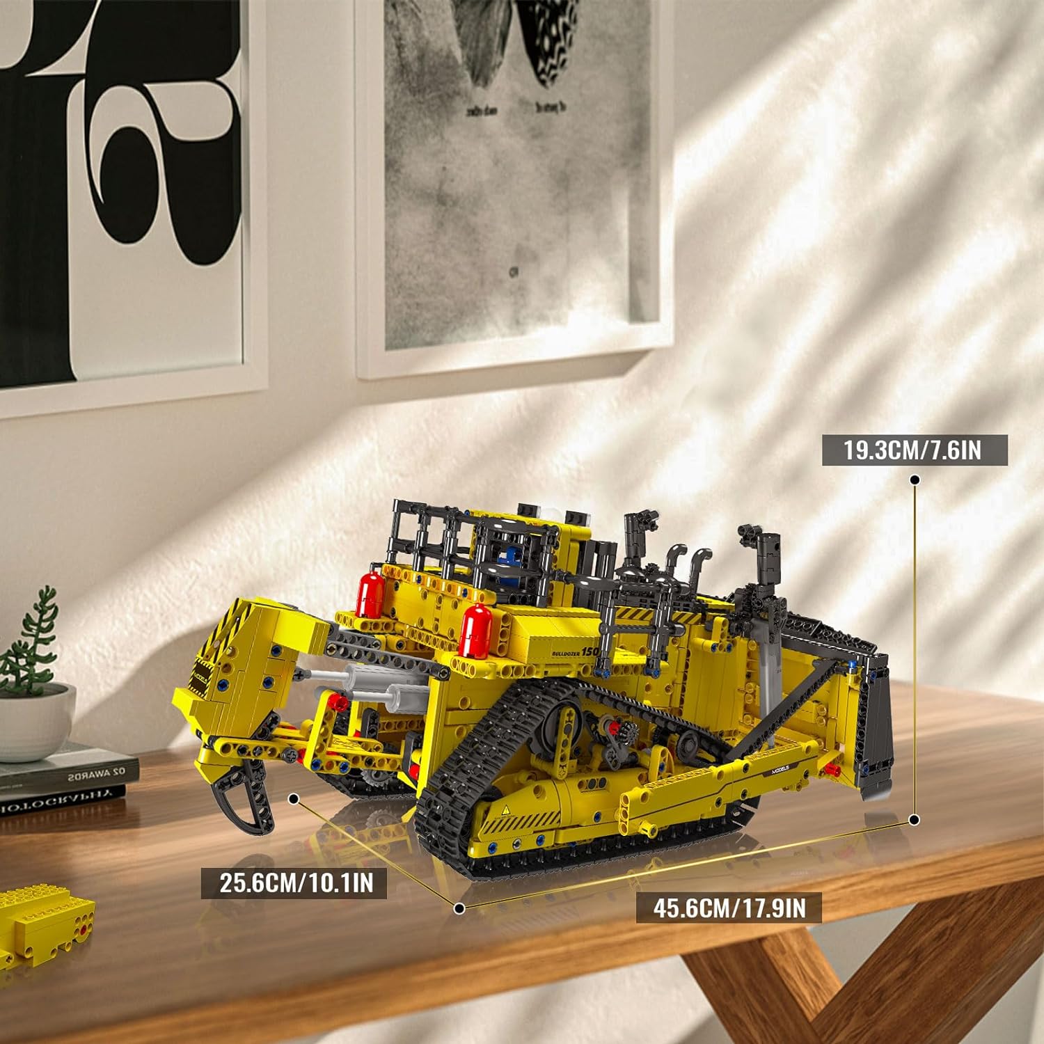 Mould King RC Bulldozer Building Set for Adults, Bulldozer Truck Construction Vehicle Model with Motors, 1508 Pieces