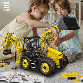 Mould King 17036 Excavator and Bulldozer 2 in 1, RC Bulldozer Building Set, APP Remote Control Truck, 2239 Pieces