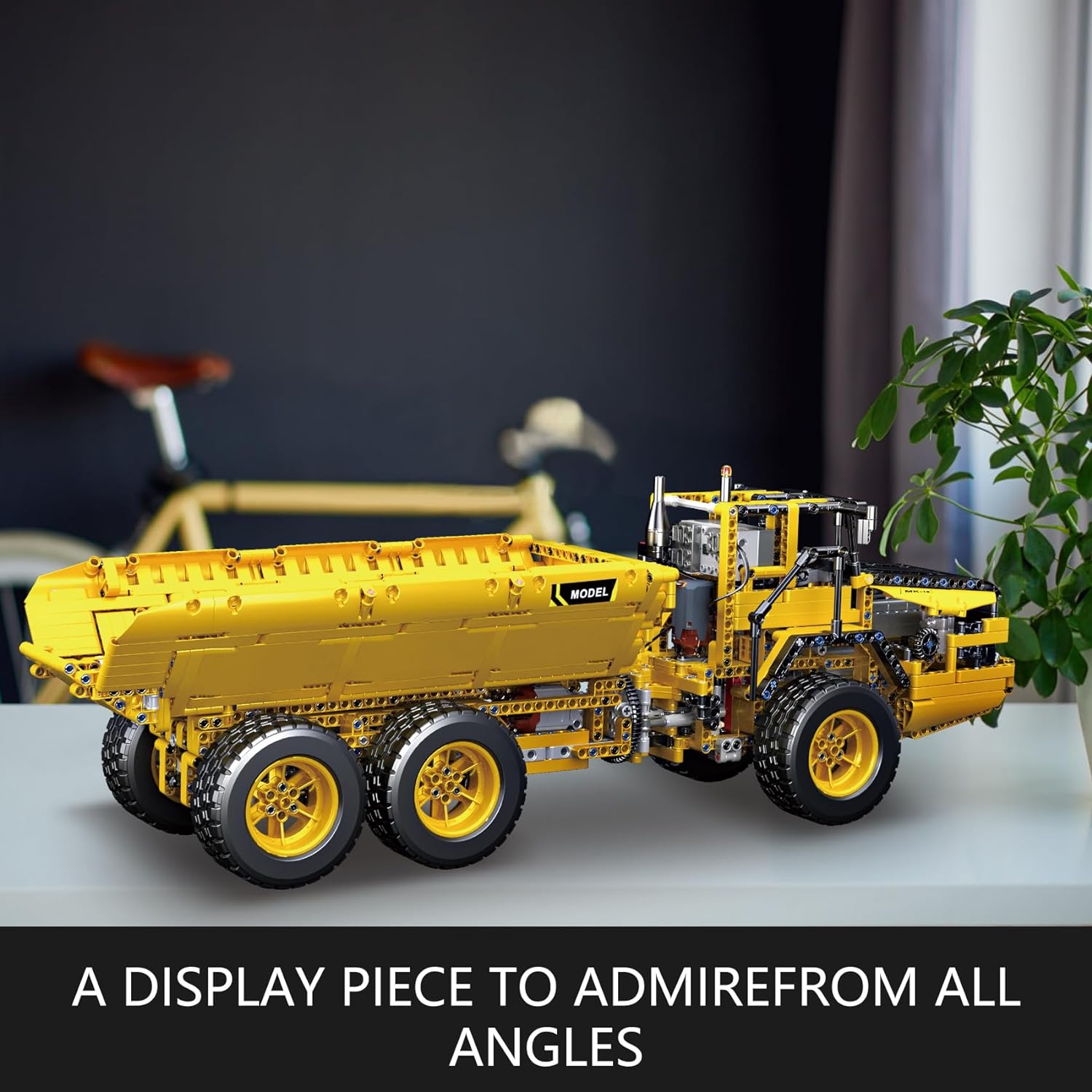 Mould King 17010 Engineering Dump Truck Building Block Kits, MOC Building Blocks Set to Build, (1888 Pieces with Motor/APP Remote Control)