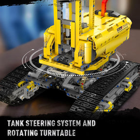 Mould King Technic Crawler Crane Advanced Building Kit for Adults, APP Control Large Engineering Vehicles, Construction Model Toy for Youth (1731 PCS)