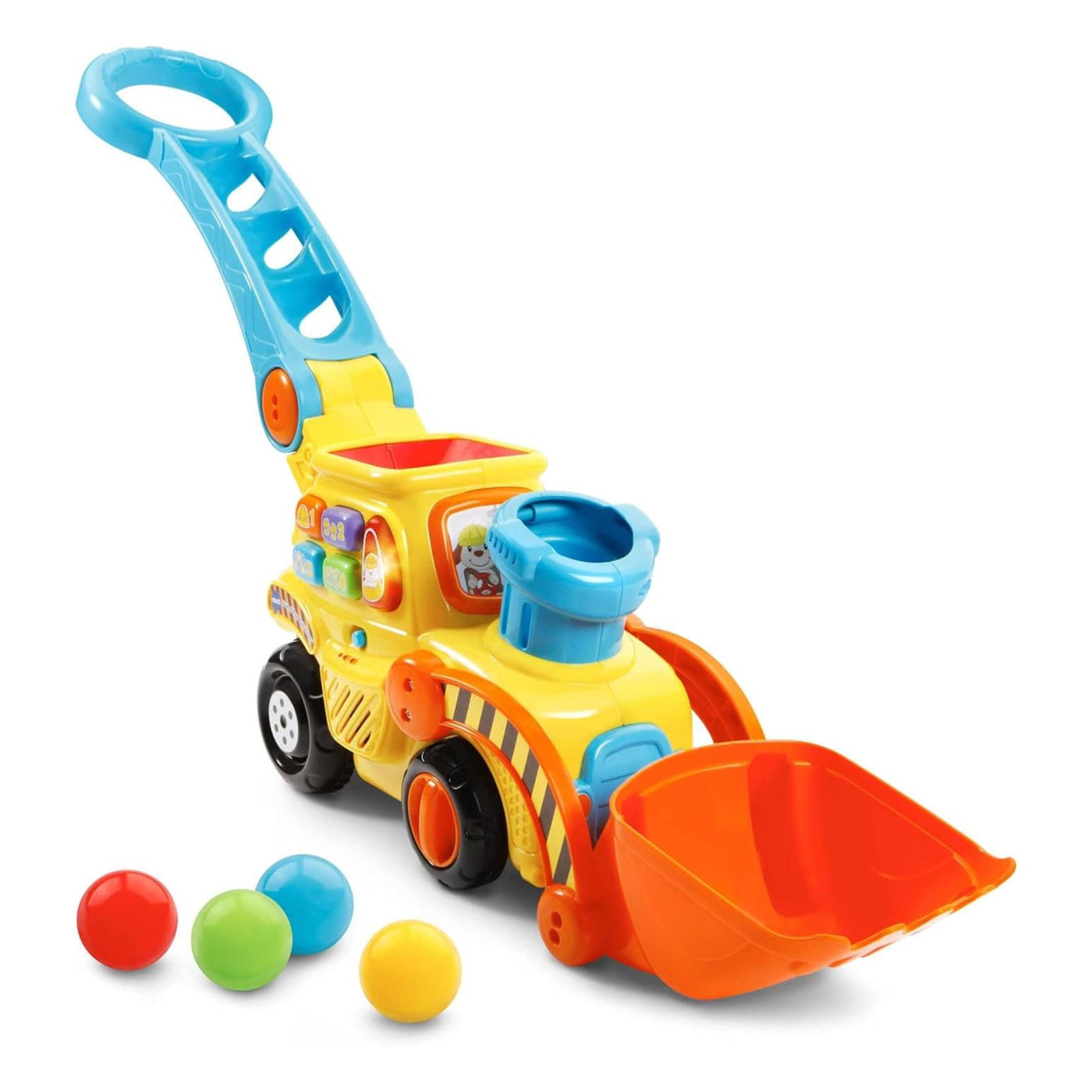 VTech Pop-a-Balls Push & Pop Bulldozer,Yellow