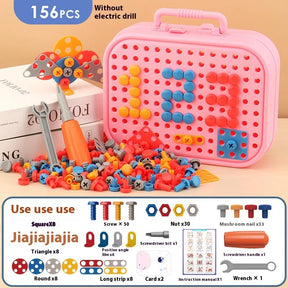 Screw Tool Box Assembly Toy for Kids | MUJHY ISK Educational Building Set