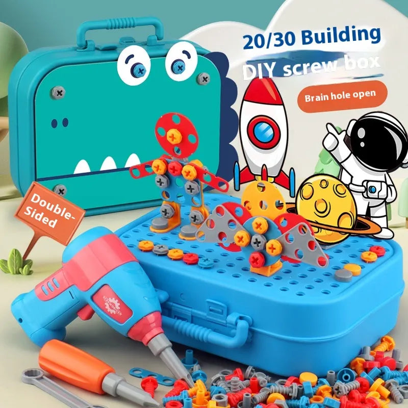 Screw Tool Box Assembly Toy for Kids | MUJHY ISK Educational Building Set