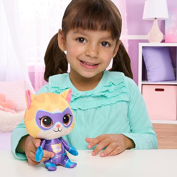 "Disney Junior SuperKitties 7-Inch Plush Toy - Sparks Kitten Stuffed Animal for Ages 2+"