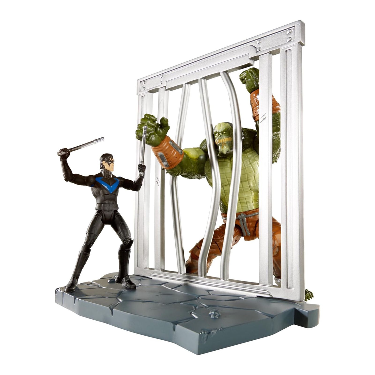 Mattel DC Comics Multiverse 4" Arkham City Nightwing and Killer Croc Figure (2-Pack)