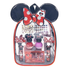 Disney Minnie Mouse - Townley Girl Cosmetic Makeup Gift Bag Set Includes Lip Gloss, Nail Polish & Hair Accessories for Kids Girls, Ages 3+ Perfect for Parties, Sleepovers & Makeovers