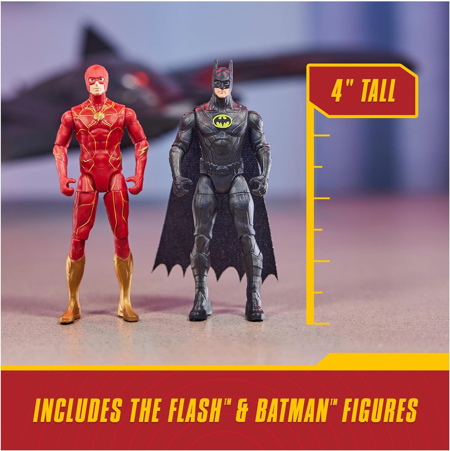 DC Comics, The Flash Ultimate Batwing Set The Flash and Batman Action Figures