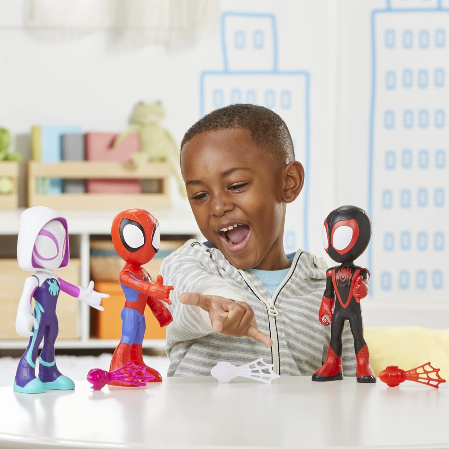 Spidey and his Amazing Friends Supersized Hero Multipack, 3 Large Action Figures