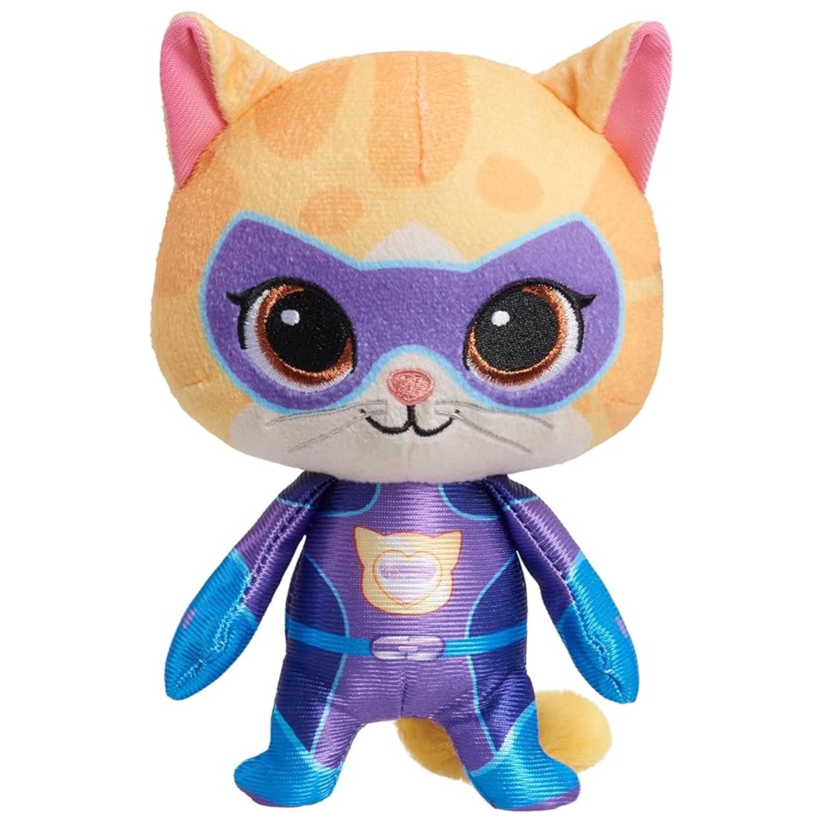 Just Play Disney Junior SuperKitties 7-inch Small Plush Stuffed Animal, Sparks, Kitten, Kids Toys for Ages 2 Up