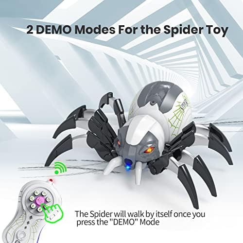 DEERC Remote Control Spider Robot Toy for Kids