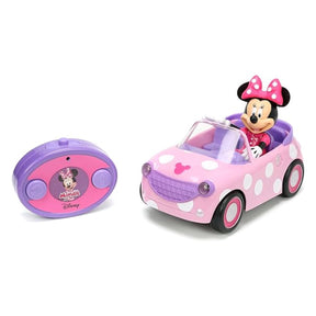 Disney Junior Minnie Mouse Roadster RC Car with Polka Dots, 27 MHz, Pink with White Polka Dots, Standard (97161)