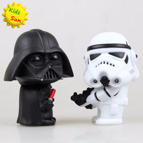 10cm Cute Style Star War Darth Vader & STORM TROOPER Action Figure Model Toys