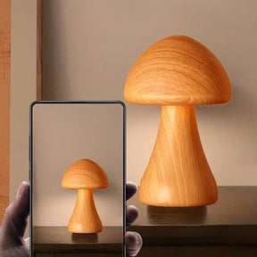 Cute Mushroom Night Light, USB Light With Touch Sensor, Portable Dimmable Bedside Lamp With USB Charging