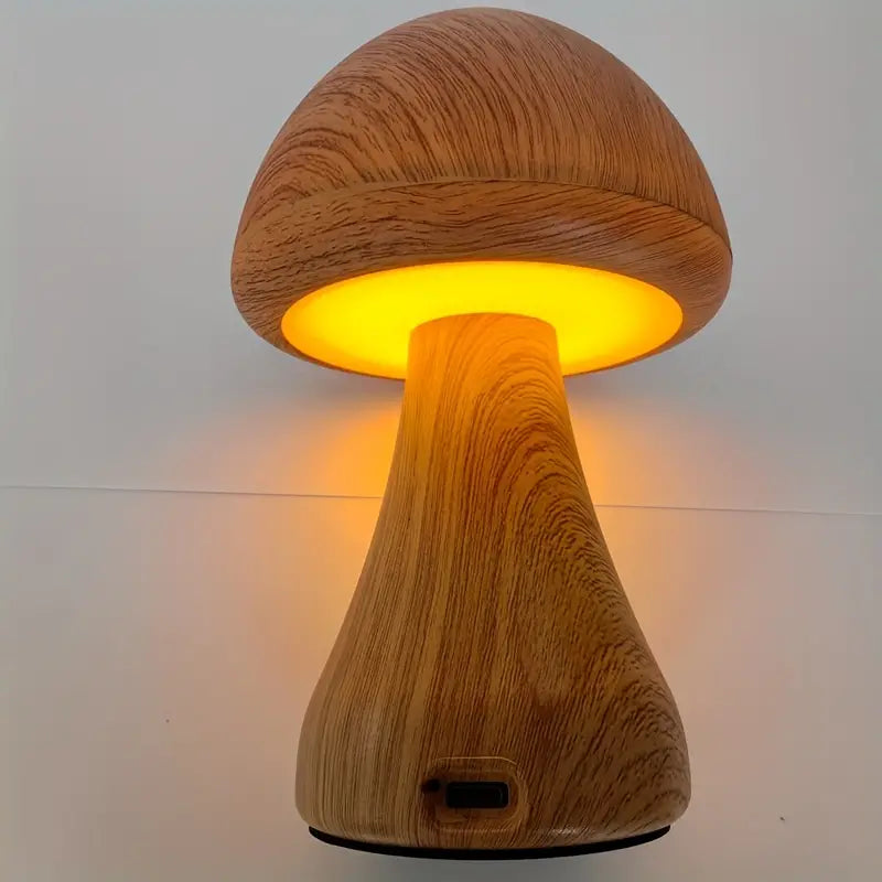 Cute Mushroom Night Light, USB Light With Touch Sensor, Portable Dimmable Bedside Lamp With USB Charging