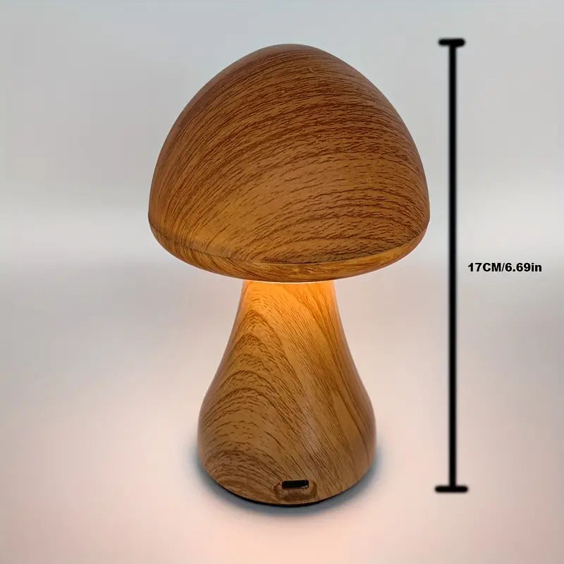 Cute Mushroom Night Light, USB Light With Touch Sensor, Portable Dimmable Bedside Lamp With USB Charging