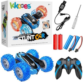 KKONES Remote Control car | 2.4GHz Electric Race Stunt Car | Blue