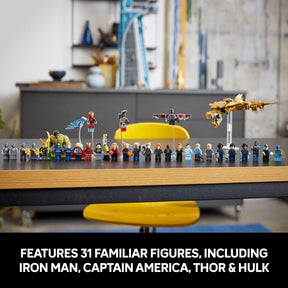 LEGO Marvel Avengers Tower Building Kit, Detailed Recreation of The Iconic HQ Featuring Classic Movie Scenes