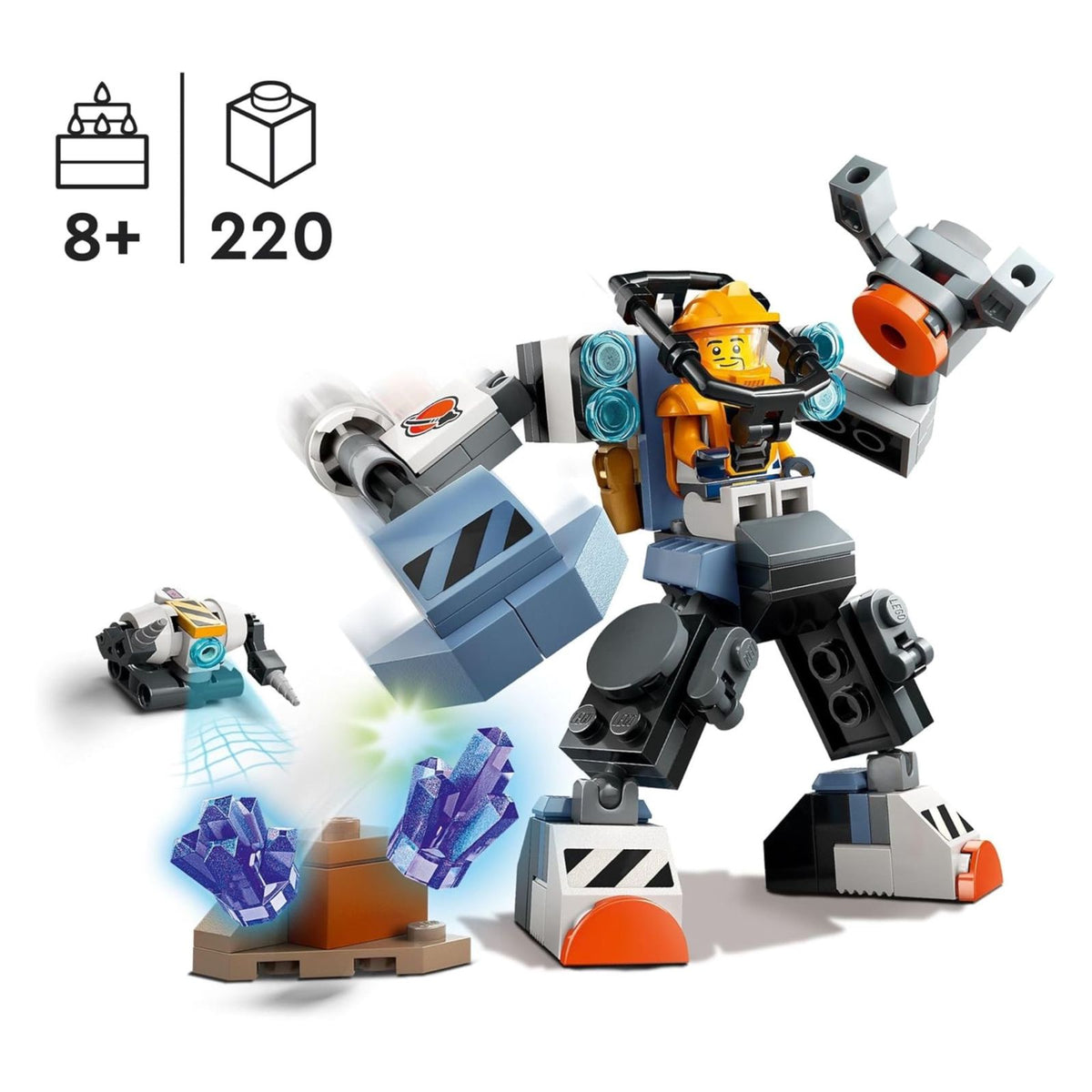 LEGO City Space Construction Mech Suit Building Set, Fun Space Toy for Kids Ages 6 and Up