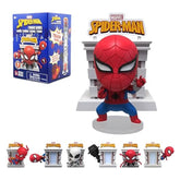 YuMe Spider-Man Tower Series Hero Box - Blind Box (1 Pack) 3" Collectible Toy Figures, Marvel Superhero Movie Inspired Set, Collectible Figurines for Adults, Boys, Girls, and Kids Ages 8+