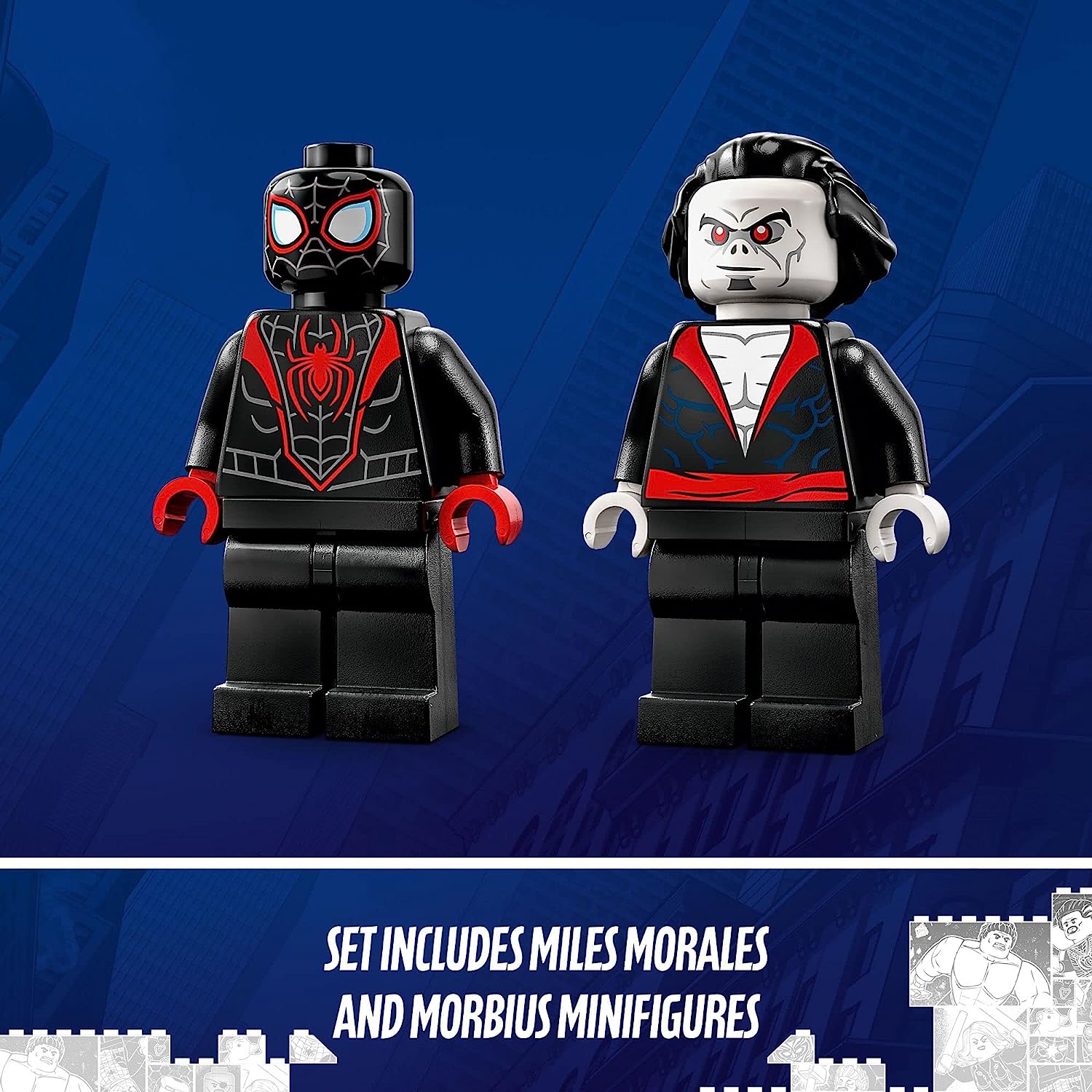 LEGO Marvel Spider-Man Miles Morales vs. Morbius 76244 Building Toy