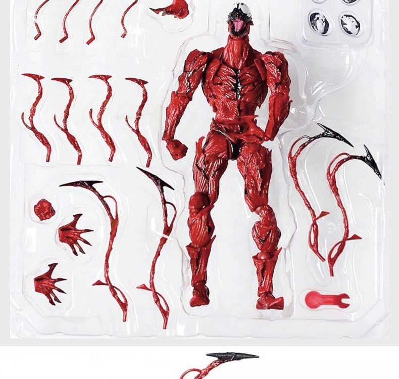 7" Venom Legends Series - 2 Pack Set, Venom & Carnage Action Figures for Kids